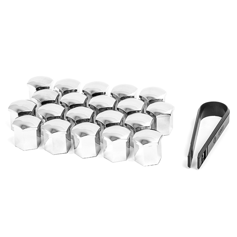 Enjoliveur de boulons - Tête 19mm - Chrome - jeu de 20 - Overflat