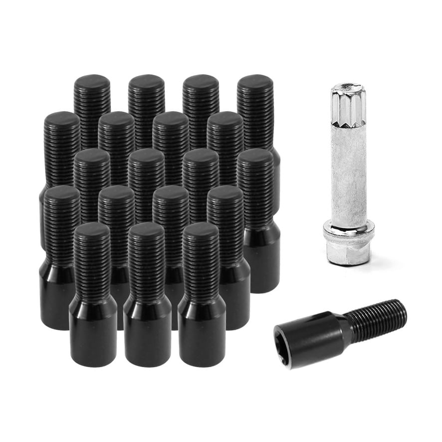 20pcs Écrou de Roue de Jante Coque Pneu Bouchon à Vis Boulon Ecrou