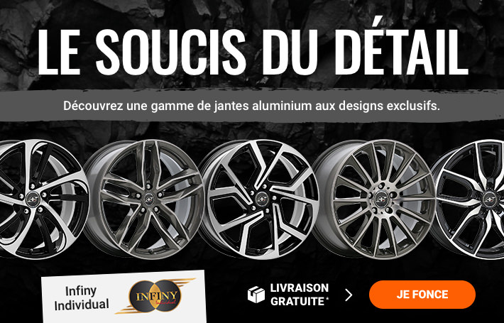 Découvrez une gamme de jantes aluminium Infiny Individual aux designs exclusifs.