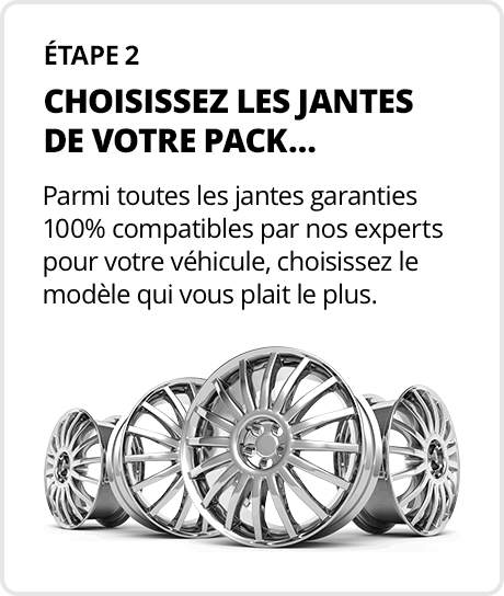 Choisissez les jantes de votre pack