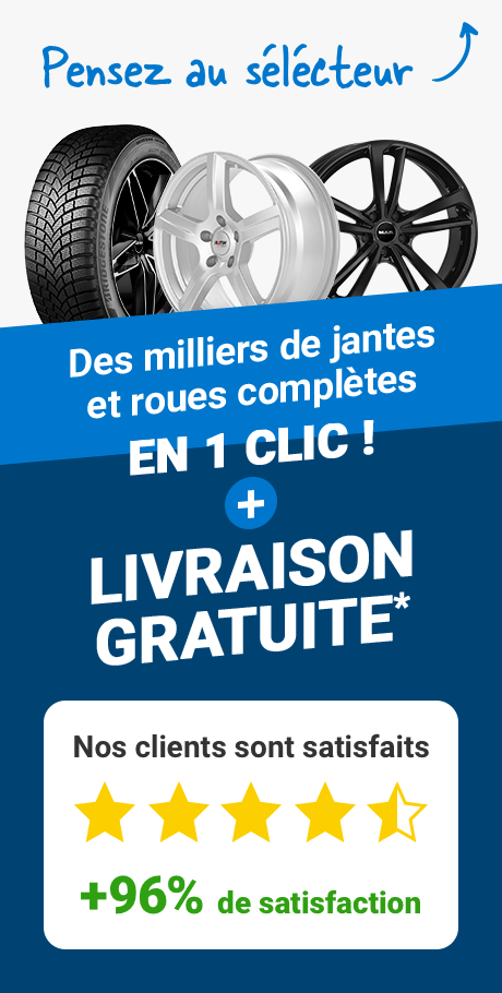 Jantes alu en livraison gratuite