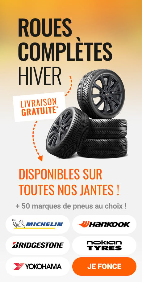 Roues complètes hiver sur toutes nos jantes en livraison gratuite*