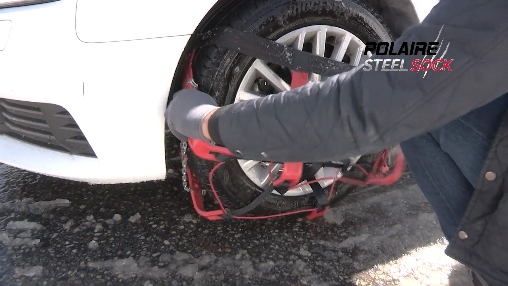Chaussette neige métallique pour chaînage particulier Steel Sock pneu  225/55R17 - 225/50R18
