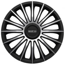 Enjoliveurs Sparco TREVISO Noir / Argent