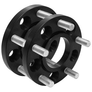 Cales SCC double boulonnage 30mm (paire) - Anodisé Noir - 6x139,7 (93,1)