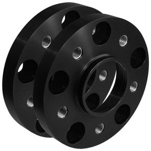 Cales SCC double boulonnage 40mm (paire) - Anodisé Noir - 4x100 (57,1)