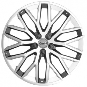 Enjoliveurs 13 pouces Gulf GT40 Face Argent / Intérieur Noir - les 4