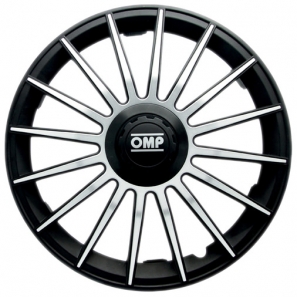 Enjoliveurs OMP FORMULA Noir / Argent