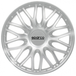 Enjoliveurs 15 pouces Sparco ROMA Argent - les 4
