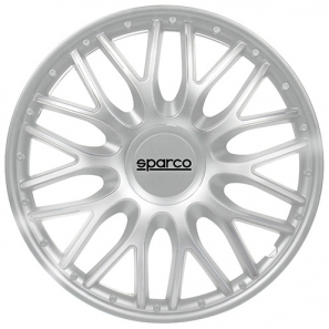 Enjoliveurs 16 pouces Sparco ROMA Argent - les 4