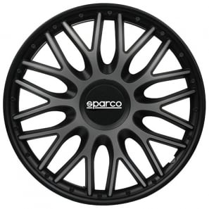 Enjoliveurs 13 pouces Sparco ROMA Gris / Noir - les 4