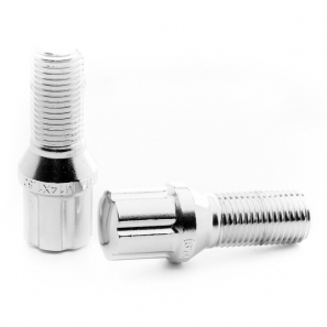 Boulons de roue conique RACING JB1 M12x1,5 L.27mm - Chrome - lot de 20 + 1 adaptateur - Japan Racing