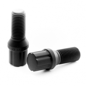 Boulons de roue conique RACING JB1 M14x1,25 L.27mm - Noir - lot de 20 + 1 adaptateur - Japan Racing