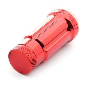 Écrous de roue Forgés conique fermé RACING JN3 M12x1,25 H.45mm - Rouge - lot de 20 + 1 adaptateur - Japan Racing