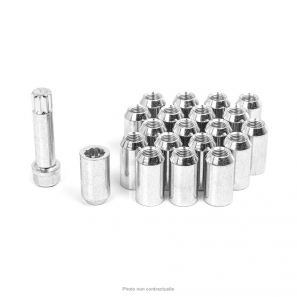 Écrous de roue conique ouvert RACING LN1 M14x1,5 H.32mm - lot de 20 + 1 adaptateur - Japan Racing