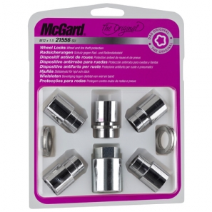 Ecrous antivols de roue - SU - portée plate M12x1,5 Haut. 35mm - jeu de 5 - McGard 21556SU