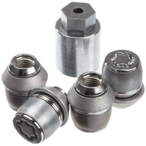 Ecrous antivols de roue - SL - conique M12x1,5 Haut. 36.2mm - jeu de 4 - McGard 24212SL