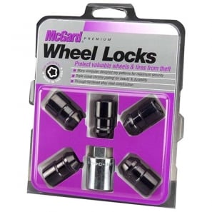 Ecrous antivols de roue - SU - conique M12x1,5 Haut. 37mm - jeu de 5 - McGard 24526SUB