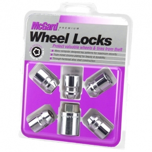 Ecrous antivols de roue - SU - conique 1/2 UNF Haut. 37mm - jeu de 5 - McGard 24538SU
