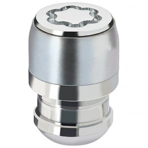 Ecrous antivols de roue - SL - sphérique R12 M12x1,5 Haut. 35mm - jeu de 4 - McGard 25000SL