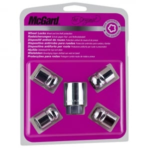 Ecrous antivols de roue - SU - sphérique R12 M12X1,5 Haut. 29,9mm - jeu de 4 - McGard 25000SU
