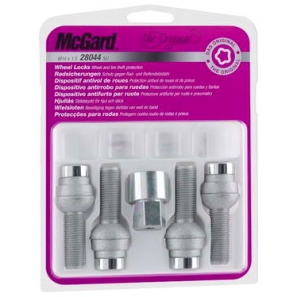 Boulons antivols de roue - SU - sphérique R14 M14x1,5 L.37.1mm - jeu de 4 - McGard 28044SU
