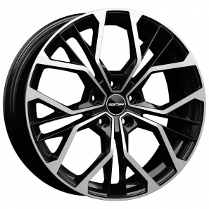 Jante GMP MATISSE Noir face polie Peugeot 108