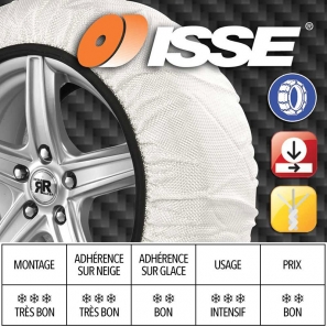 Chaussettes neige ISSE - SUPER - Taille 54 (195/45R13)